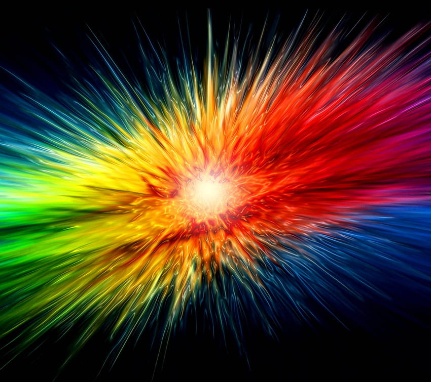 Galaxy rainbow by peahensharmi, rainbow galaxy HD wallpaper