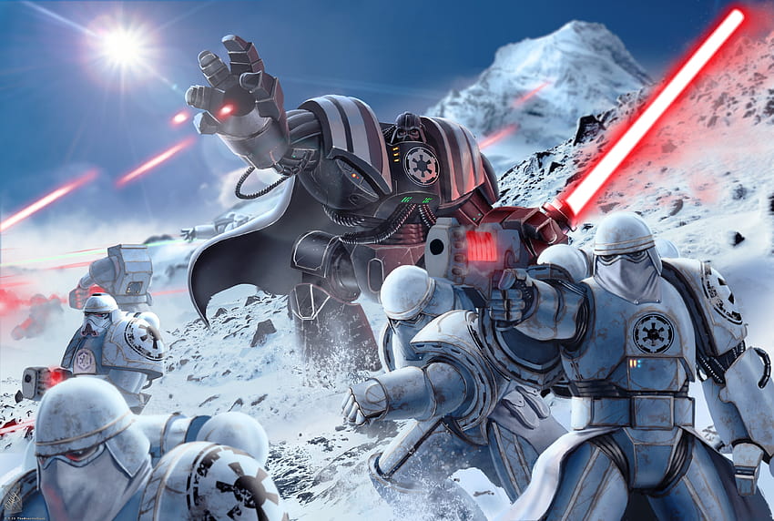 Darth Vader Sable de luz Sith Star Wars Snowtrooper Star Wars Stormtrooper fondo de pantalla