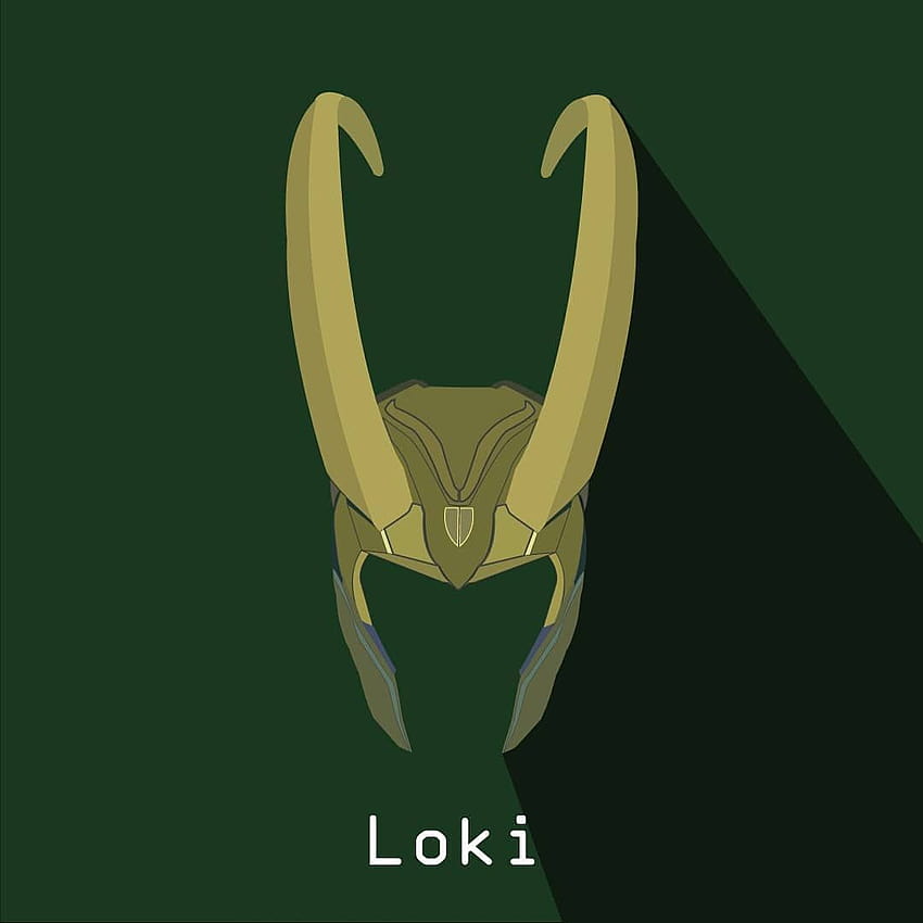 Loki Minimalist, loki helmet HD phone wallpaper