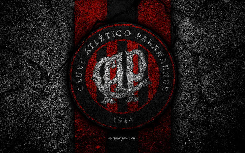 Atletico Paranaense FC, лого, бразилски, клуб athletico paranaense HD тапет