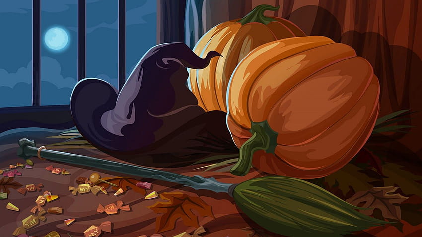 Cute Halloween Mac HD wallpaper