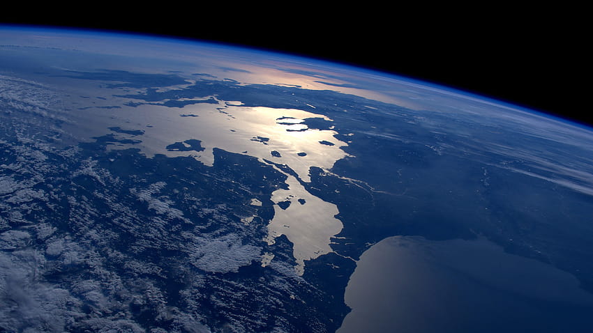 Ziemia, widok z góry, przestrzeń, ląd, morze 3840x2160 U , prawdziwa ziemia Tapeta HD