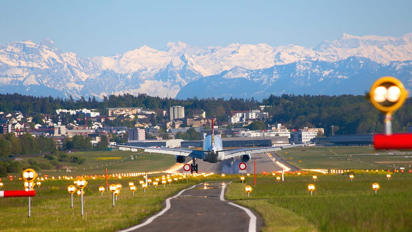 Aéroports internationaux en Suisse : guide du voyageur, grands aéroports mondiaux Fond d'écran HD