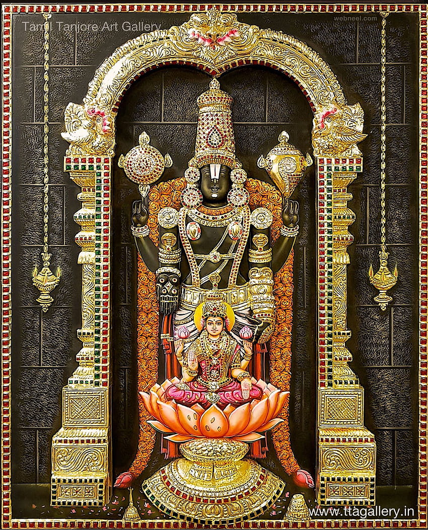 Tanjore Peinture Venkatesh Tamil Tanjore Art Gallery 14 Fond d'écran de téléphone HD