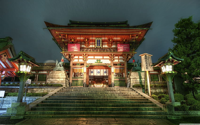 Templo japonés, el byodo en templo fondo de pantalla