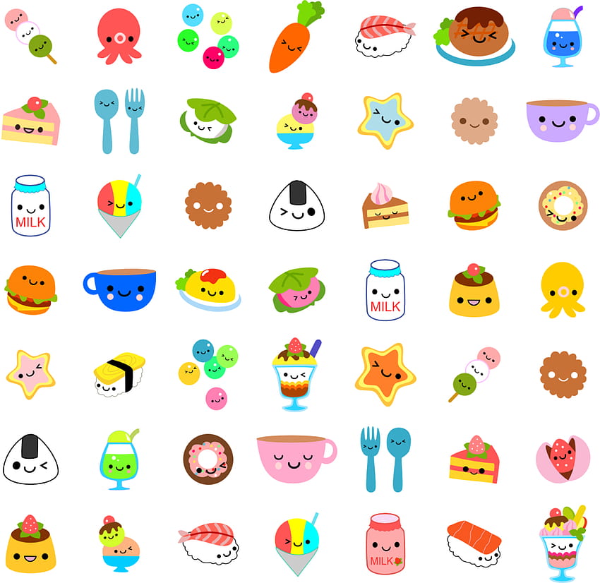kawaii kawaii food 3 [1023x994] for your , Mobile & Tablet, unicorn food HD wallpaper