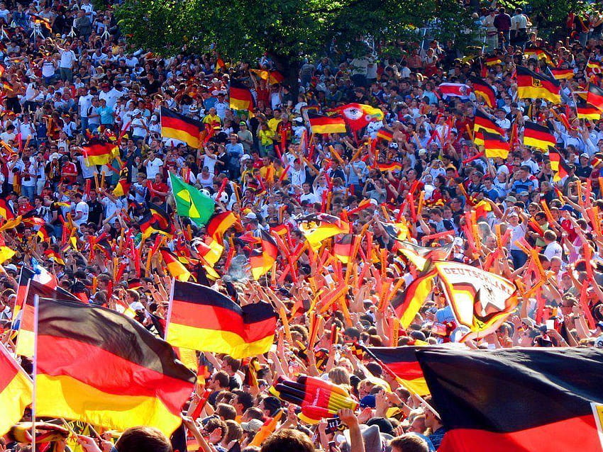 Unterstützung, deutsche Fußballnationalmannschaft HD-Hintergrundbild