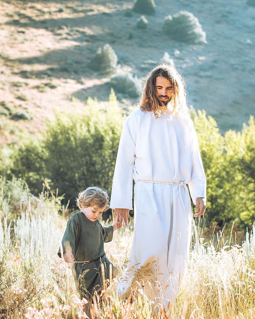 Jesus and Small children, jesus with child HD phone wallpaper