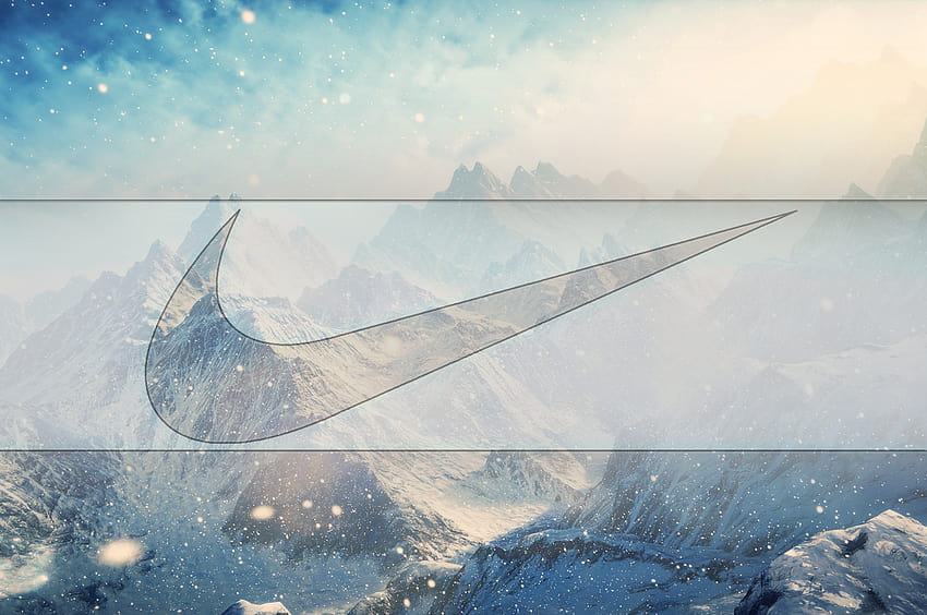 2560x1700 Nike, Logo, Winter, Mountain for Chromebook Pixel, chromebook winter HD wallpaper