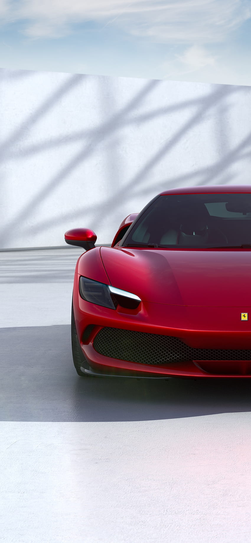 Ferrari 296 GTB, Mobil sport hibrida, Mobil merah, 2022, Mobil, mobil sport 2022 wallpaper ponsel HD