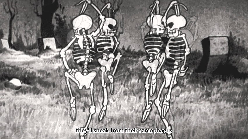 Призрачни страшни скелети HD тапет