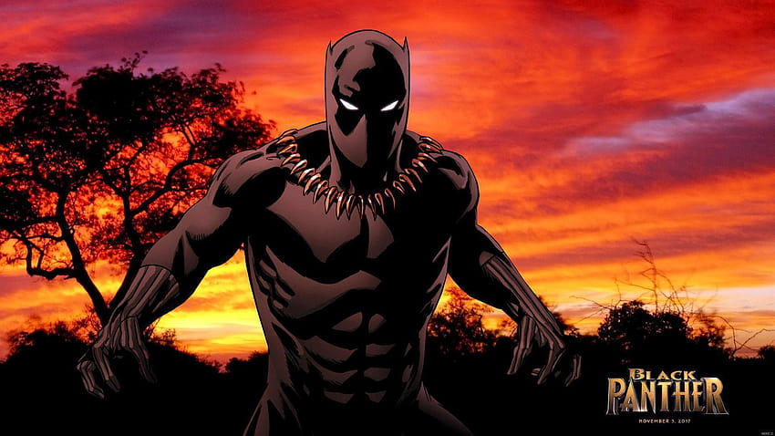 de Black Panther Marvel encendido, pantera negra marvel fondo de pantalla