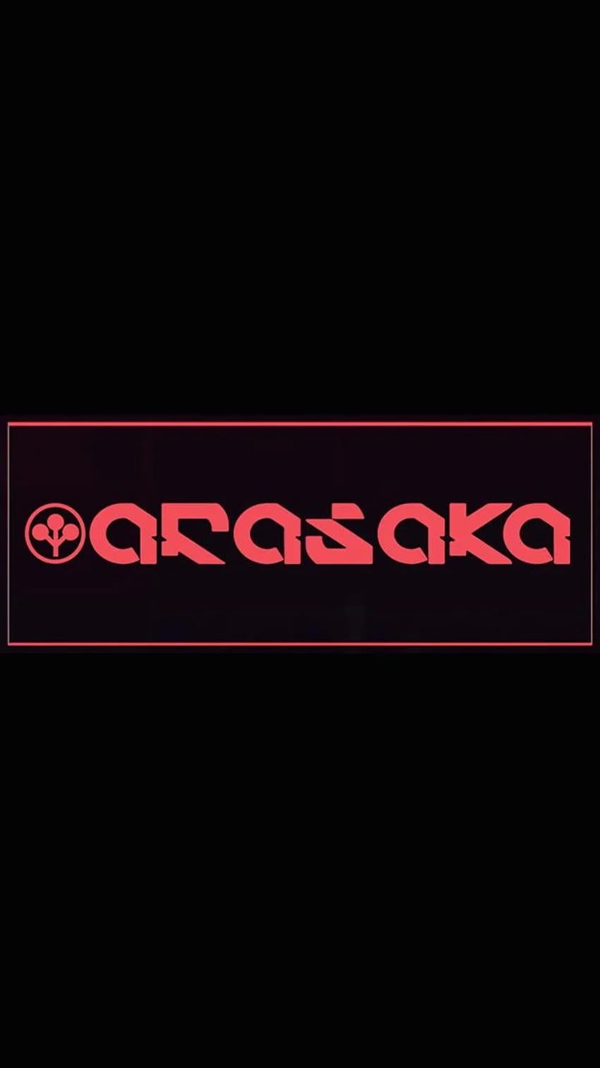 Simple Arasaka logo phone background: cyberpunkgame HD phone wallpaper