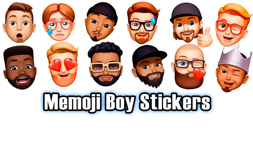 Memoji Boy Apple Stickers For WhatsApp 1.1 Apk HD wallpaper