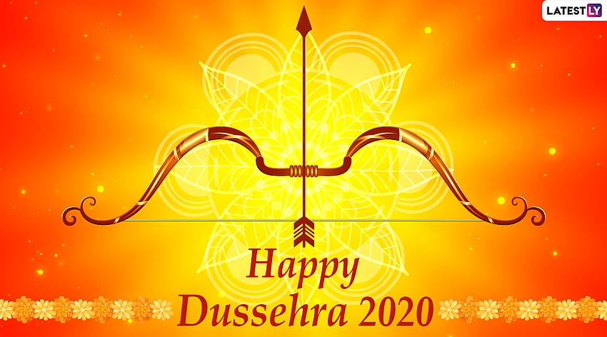 Dussehra 2020 & for Online: Wish Happy Vijayadashami With Ravan Dahan WhatsApp Stickers, GIF Greetings and Facebook Messages, dassehra HD wallpaper