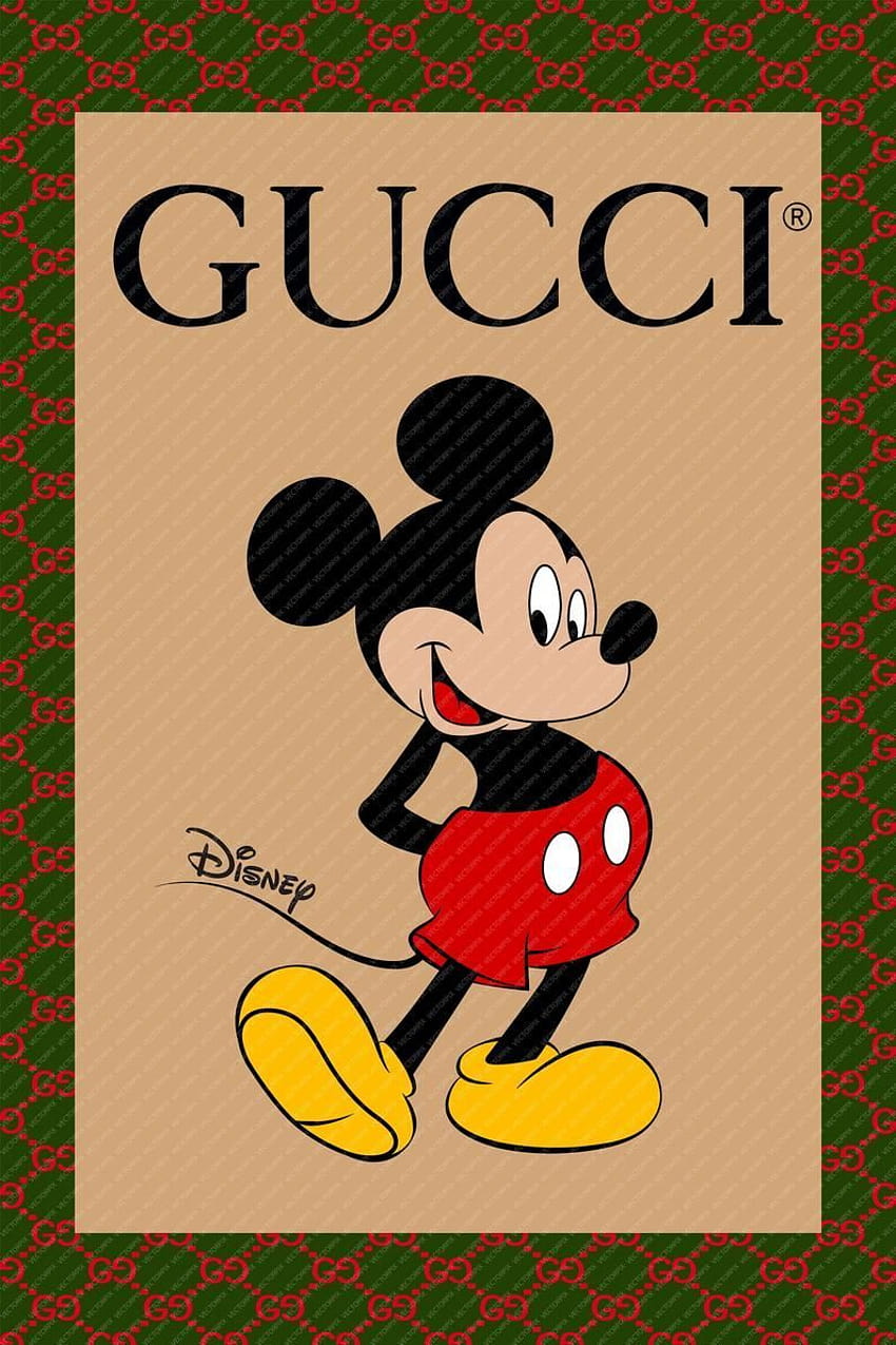 Gucci Mickey Mouse PosterGucci Digital Instan, gucci kids wallpaper ponsel HD