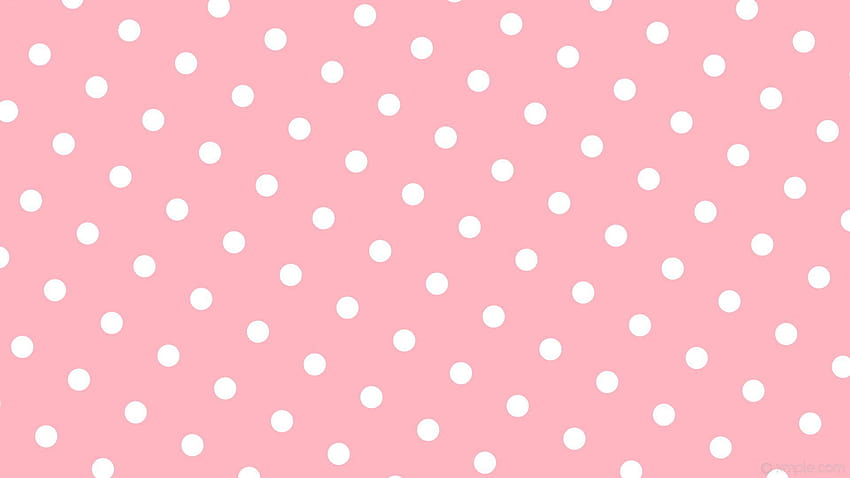 Light Pink Polka Dot HD wallpaper