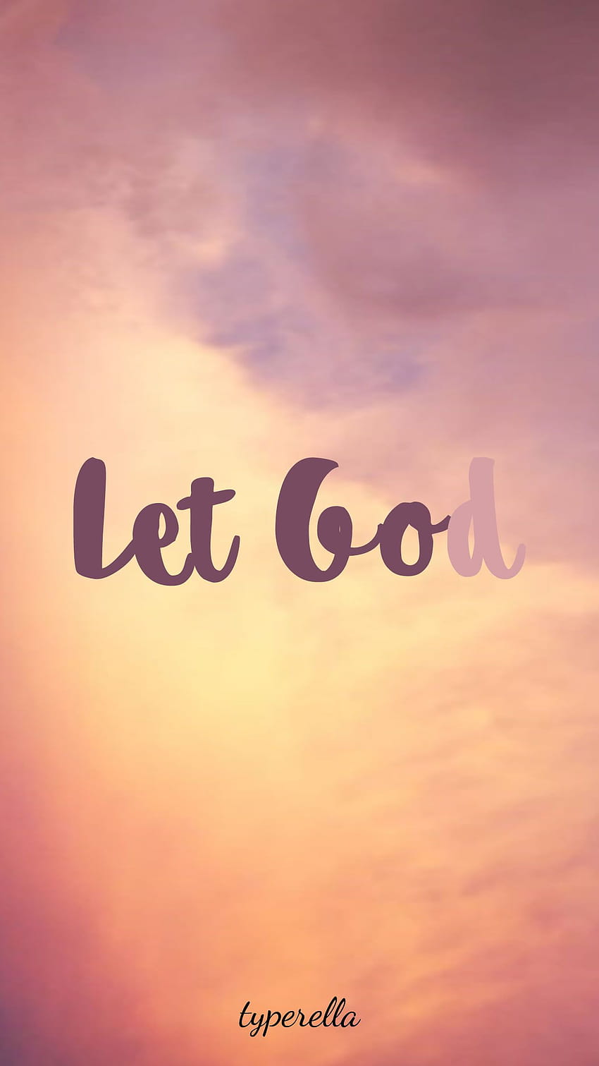 Let Go and Let God, Trust Him with all your heart., in god i trust iphone HD 전화 배경 화면