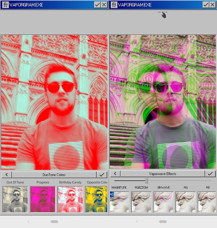 Vaporgram lets you retouch your pics so they acquire that Vaporware essence HD phone wallpaper
