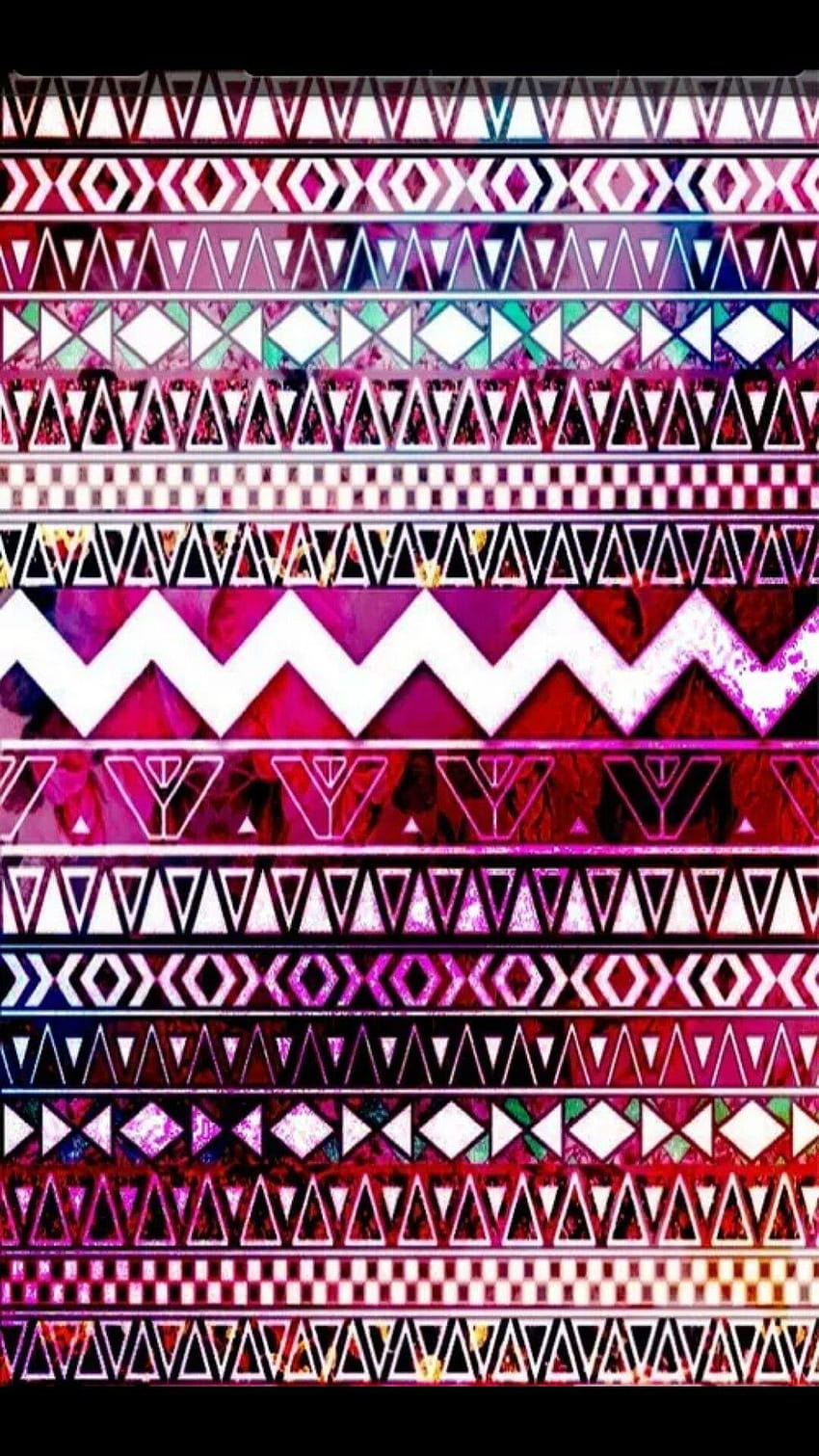 aztec print wallpaper pink