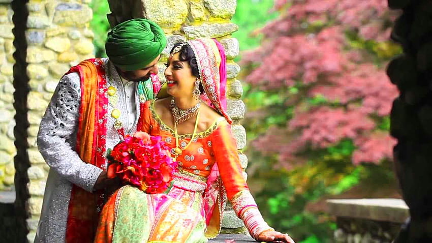 Sweet Cute Punjabi Wedding Lover Love Couple, wedding love couple HD wallpaper