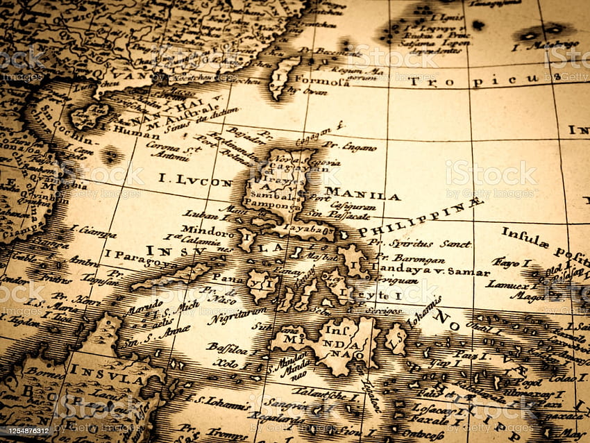 Antike Weltkarte Philippinen Stock Illustration, Karte der Philippinen HD-Hintergrundbild