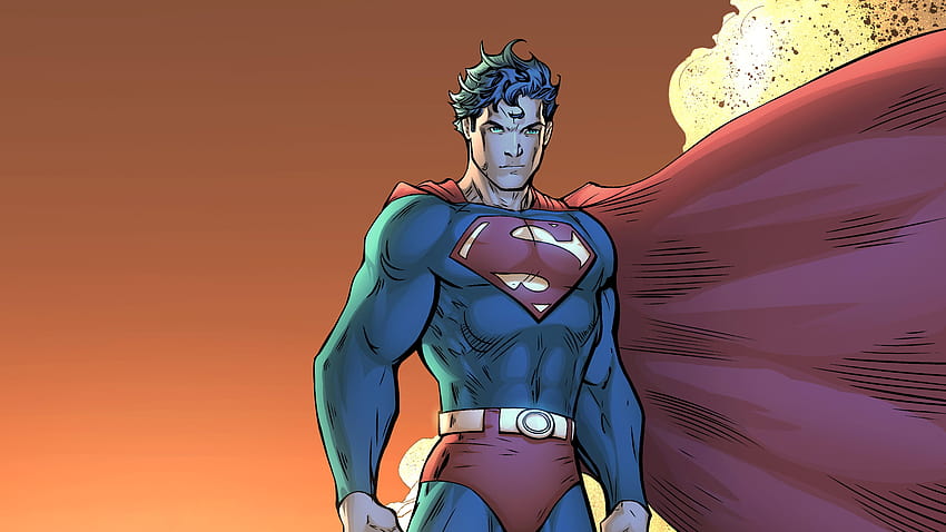 2048x1152 Plakat komiksu Superman Rozdzielczość 2048x1152, superman anime Tapeta HD