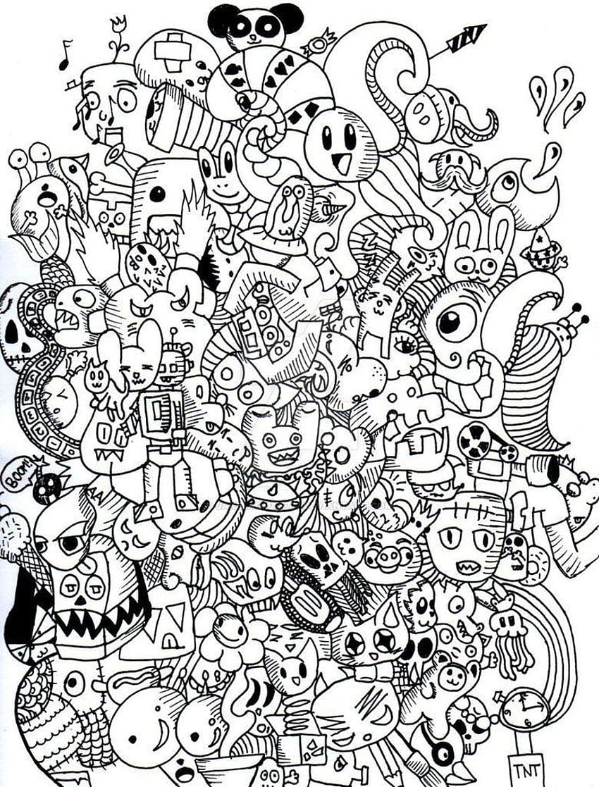 Final Doodle monster artwork by jakelagman777 HD phone wallpaper | Pxfuel