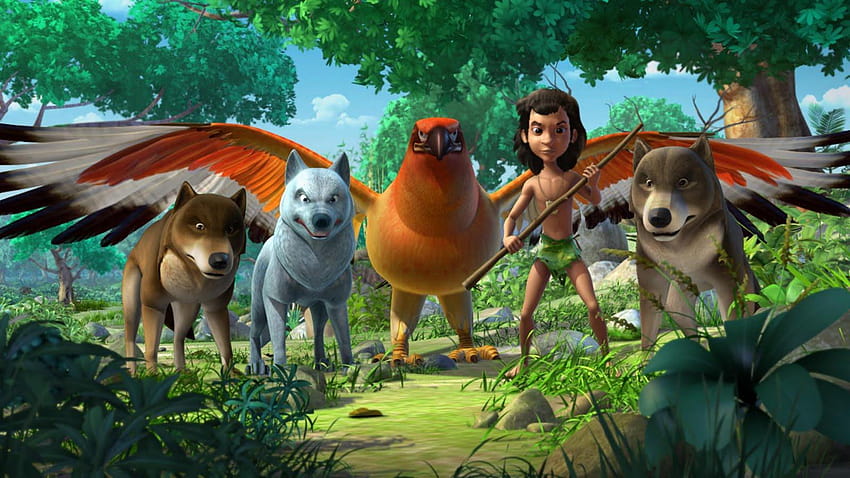 Of The Jungle Book Cartoon Pics completo para Ipad, mowgli papel de parede HD