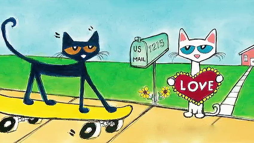 Pete the Cat: Dia dos Namorados é legal papel de parede HD