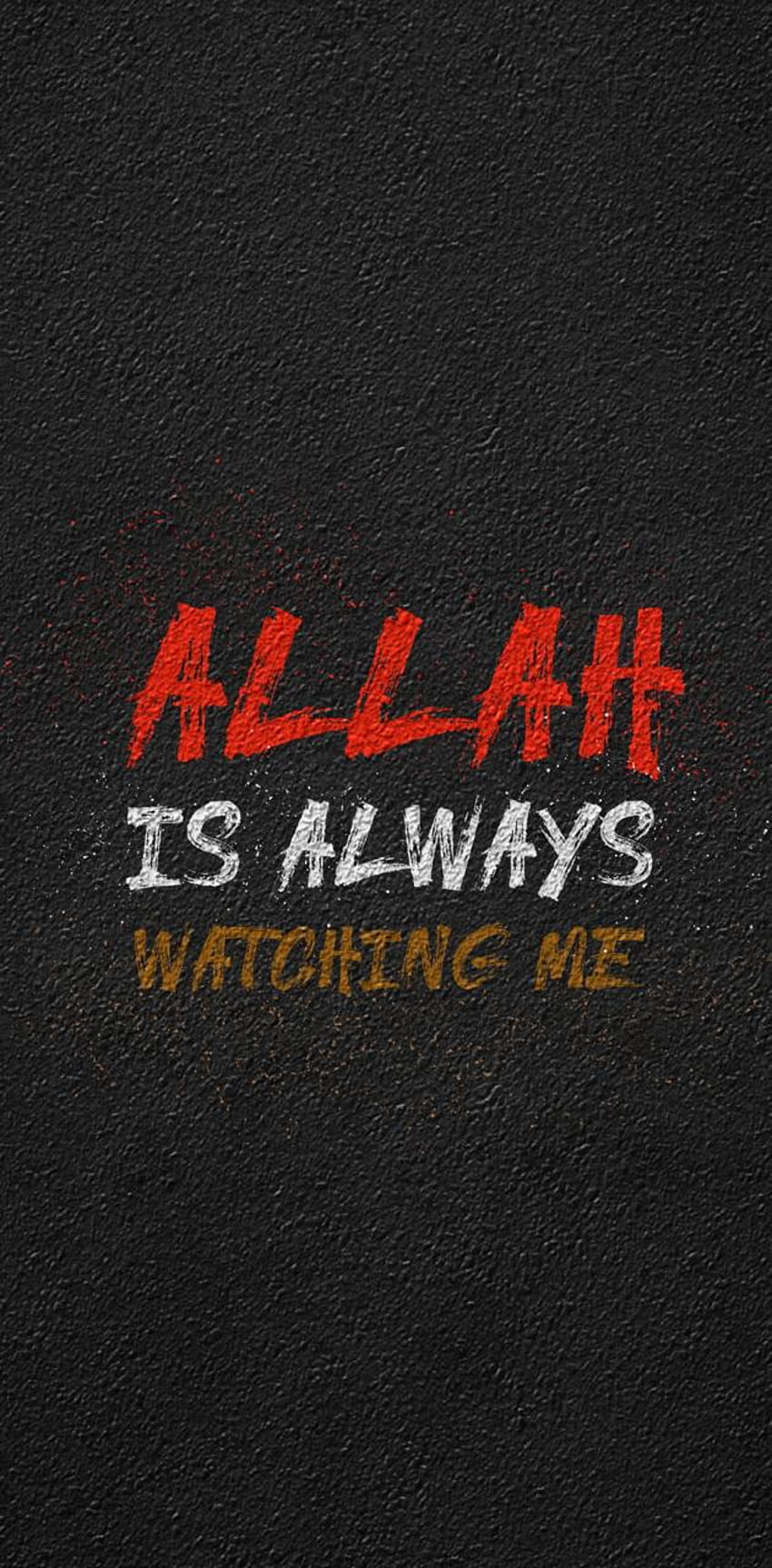 อัลเลาะห์โดย arafatQS อัลเลาะห์กำลังเฝ้าดูอยู่ วอลล์เปเปอร์โทรศัพท์ HD