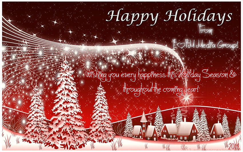 Wishing you a Happy Holiday and a joyful New Year. Best wishes from your friends …, happy holidays and happy new year HD wallpaper