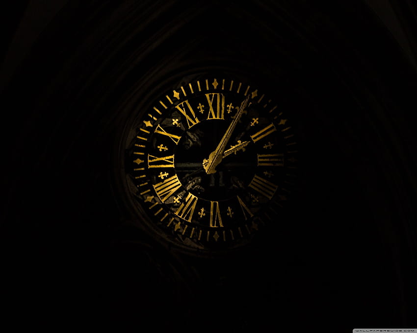Old Clock Ultra Backgrounds ... amplo, relógio noturno papel de parede HD
