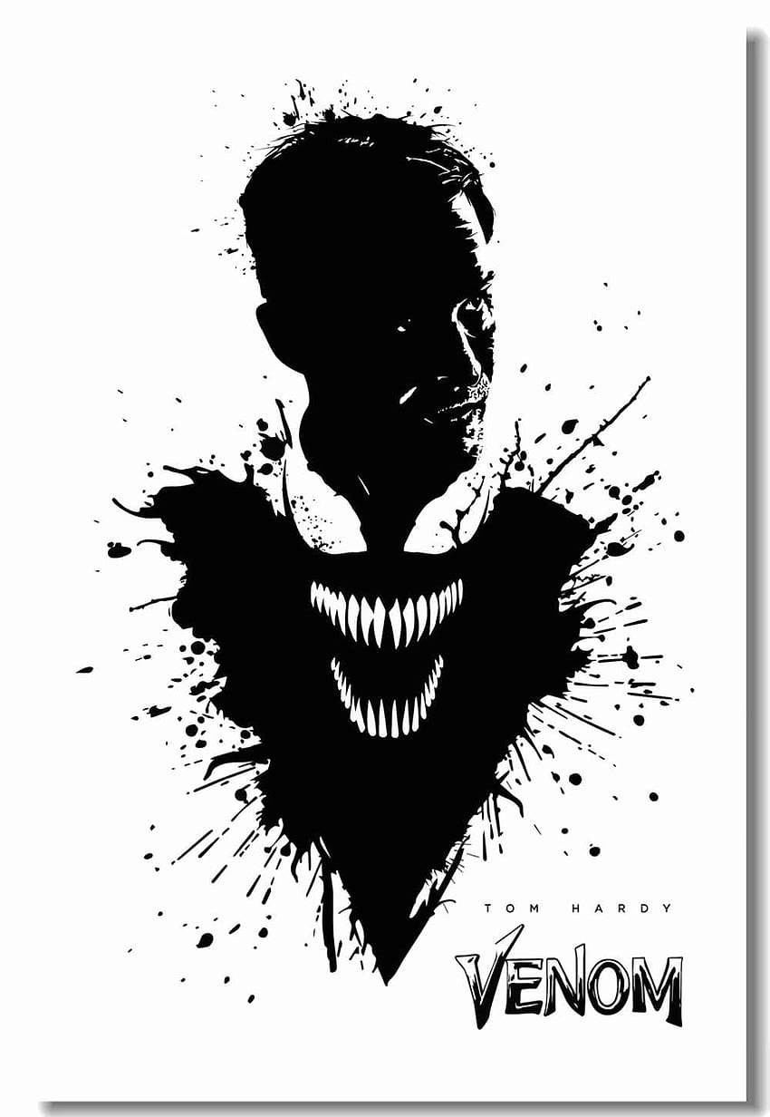 Персонализирани платнени стенописи Superhero Venom Poster Venom Tom Hardy Стикери за стена Стикери за декорация на офис трапезария HD тапет за телефон