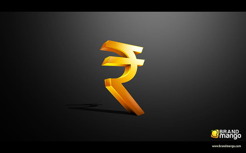 dharbhar: símbolo de la rupia india fondo de pantalla