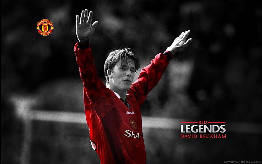 Red Legends David Beckham Player Football, david beckham football HD wallpaper