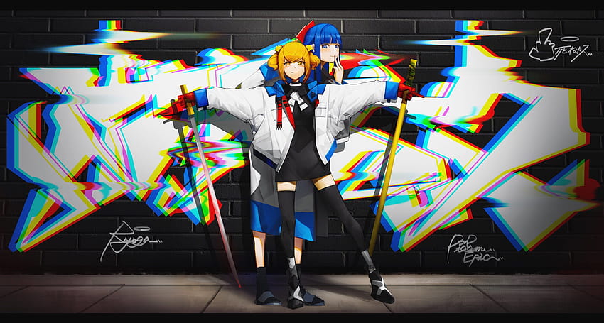 Anime Graffiti, anime skateboard cool HD wallpaper