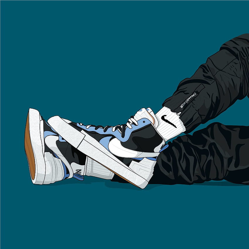 Sacai x Nike Blazer HD-Handy-Hintergrundbild