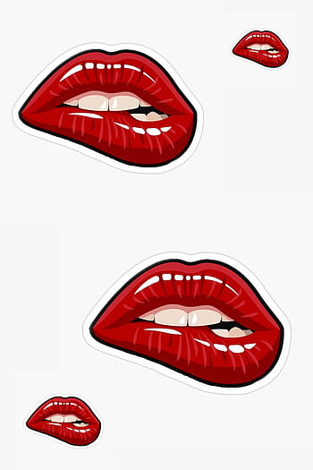 vector cartoon sketch woman girl lips with different pomade color set. Red,  blue, orange grey pink. Isolated illustration on a white background. Stock  Vector | Adobe Stock