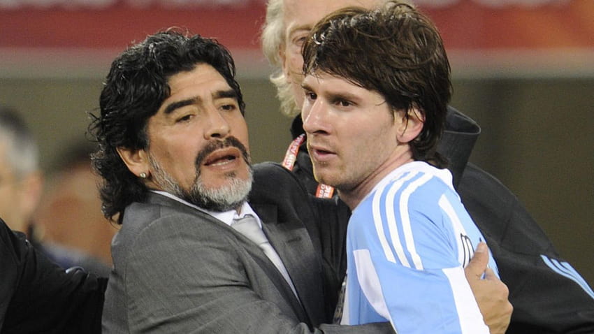 Lionel Messi pays tribute to 'eternal' Diego Maradona after Argentina legend's death, messi and maradona HD wallpaper