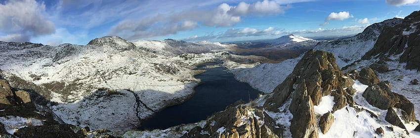 Snowdonia Panorama HD wallpaper