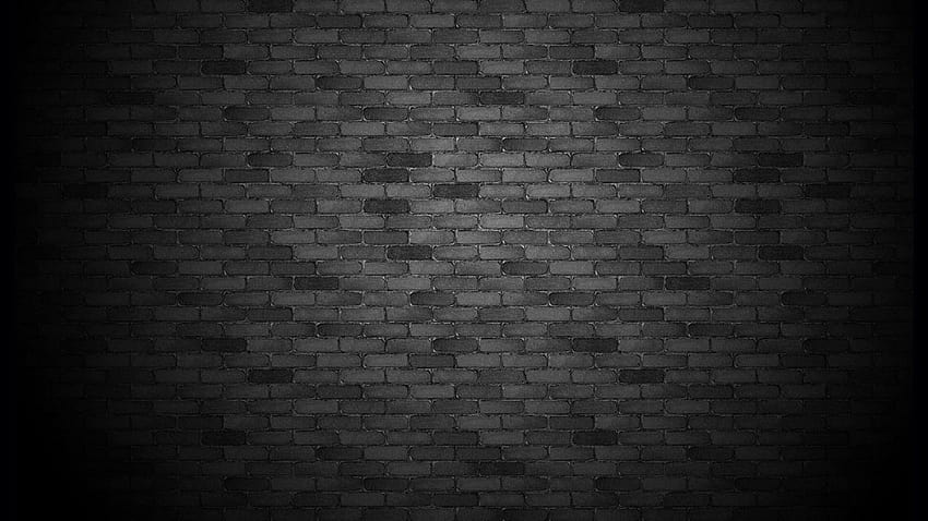 Schwarze Backsteinmauer, Backsteinmauern HD-Hintergrundbild