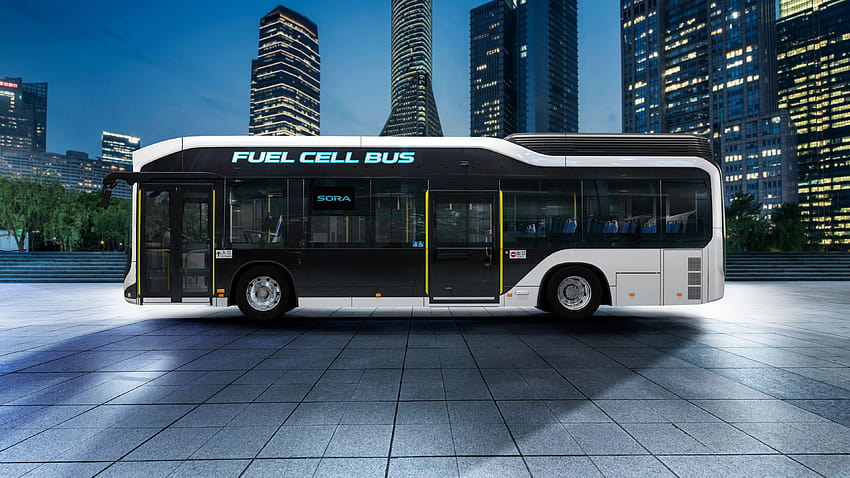 2018 Toyota Sora Fuel Cell Bus 2, tourist bus HD wallpaper