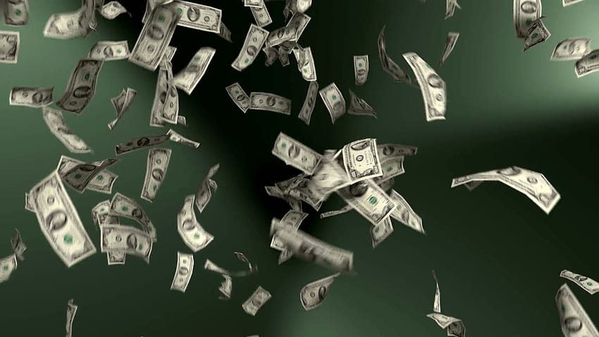 Money Falling Dollars Financial Win US Currency Tax Green, money background HD wallpaper
