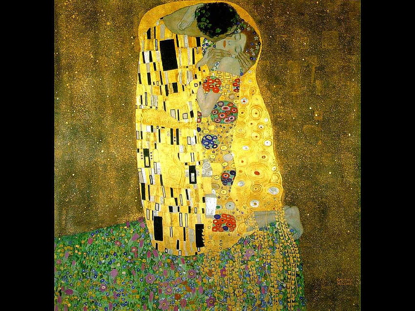 Gustav Klimt The Kiss, august klimt the kiss mobile phone HD wallpaper