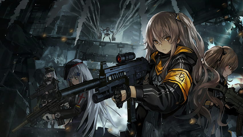 Girls Frontline, anime soldier HD wallpaper