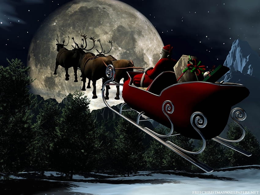 Santa Claus akan datang ke kota :) Wallpaper HD