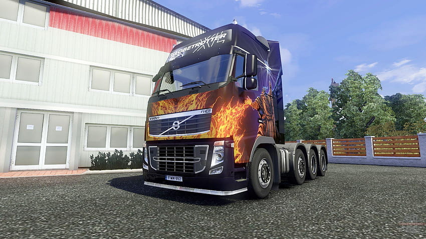 Euro Truck Simulator 2 camion e auto, ets2 Sfondo HD