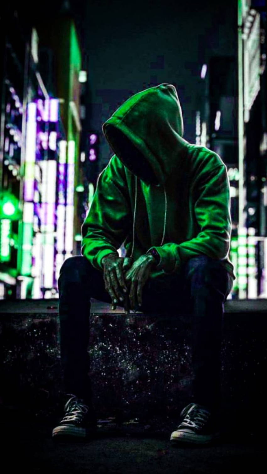 Alone Boy Dark von AmitMalsar, alleiniger Junge für Android HD-Handy-Hintergrundbild
