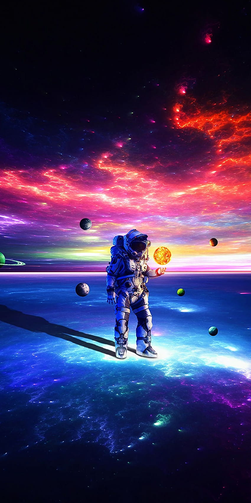 Astronaut, space, suit, cosmopolitan, dark, art, 1080x2160, trippy astronaut HD phone wallpaper